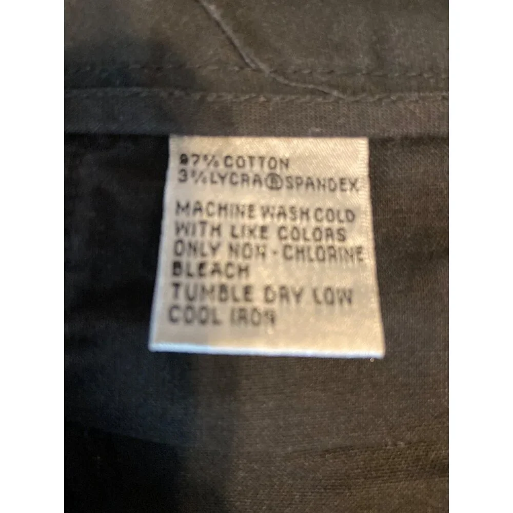 Talbots Womens Pants Size 8 Black Stretch Cotton Blend Career Corpcore_4